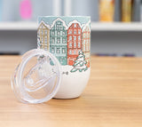 Stainless Steel Sublimation Straight Wine Tumbler - 12oz.