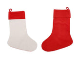 Christmas Linen Stocking Blanks Red for Sublimation Pack of 3