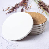 Ceramic Sublimation Coaster Blank Round 4 Inchs Pack of 6