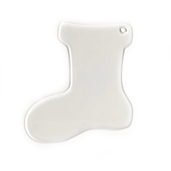 Acrylic Clear Christmas Stocking Ornament 3" Pack of 10