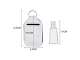 Pack of 10 - Neoprene Rectangular Hand Sanitizer Holder Keychain for Sublimation
