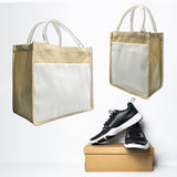 Dhyana Collection Sublimation Pocket Jute Tote Shopping Bag Small