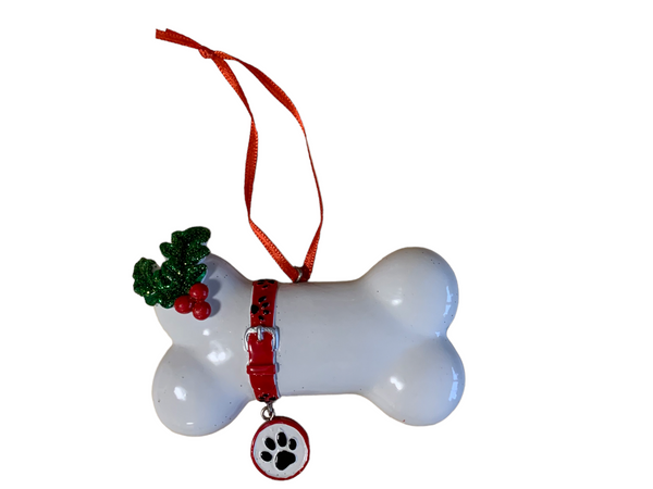 Dog Bone Christmas Ornament Blank  For Vinyl or Marker