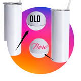 20oz Flat Bottom Sublimation Tumbler Blank Case of 25