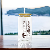 Sublimation Blank 12oz   Glass  Can  with Straw