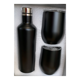 Bottle Tumbler 3 Pce Set Black (Not for Sublimation)