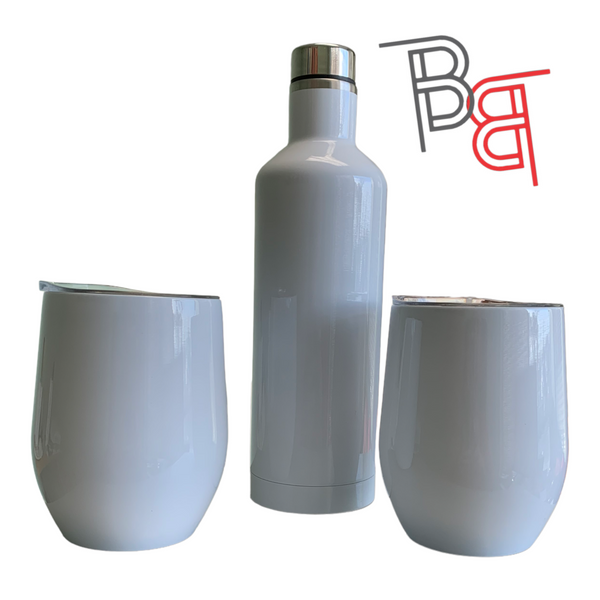Bottle Tumbler 3 Pce  Sublimation Blank Gift Set