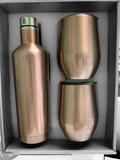 Bottle Tumbler 3 Pce Set Rose Gold (Not for Sublimation)