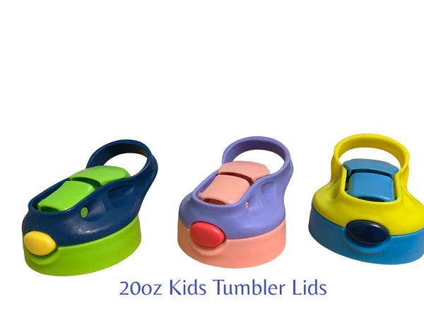 Lids Only Fits Blanks and Bits 20oz Kids Flip Tumbler