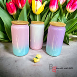 16oz Gradient Libby Glass Can Sublimation Blank