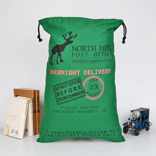 Santa Sack Canvas Cotton Drawstring Bag Large SS02