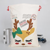 Santa Sack Canvas Cotton Drawstring Bag Large SS06