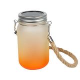 Sublimation Solar-Powered LED Colored Mason Jar Lights Lantern