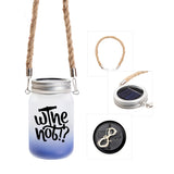 Sublimation Solar-Powered LED Colored Mason Jar Lights Lantern