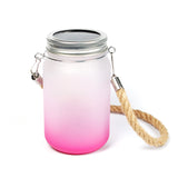 Sublimation Solar-Powered LED Colored Mason Jar Lights Lantern