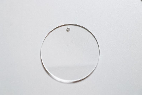 Acrylic Round 2.5" Clear Pack of 10