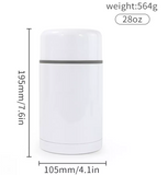 28oz Wide Mouth Sublimation Thermos Flask Stainless Steel Blank
