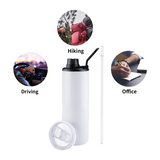 20oz Dual Lid Sports Sublimation Tumbler