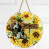 Sublimation MDF Hardboard Door Decor Round With Holes