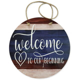 Sublimation MDF Hardboard Door Decor Round With Holes