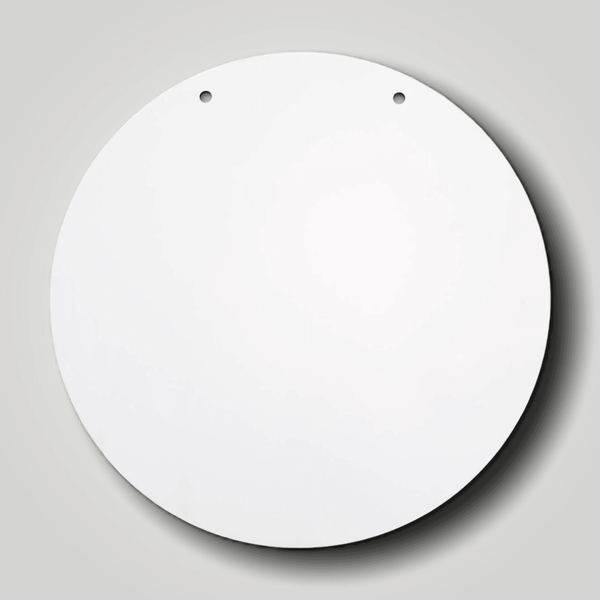 Sublimation MDF Hardboard Door Decor Round With Holes