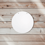 Sublimation MDF Hardboard Door Decor Round With Holes